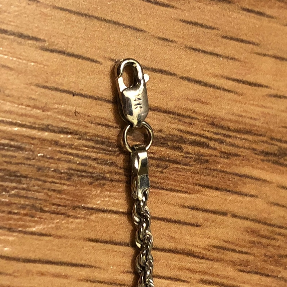14k White Gold Chain